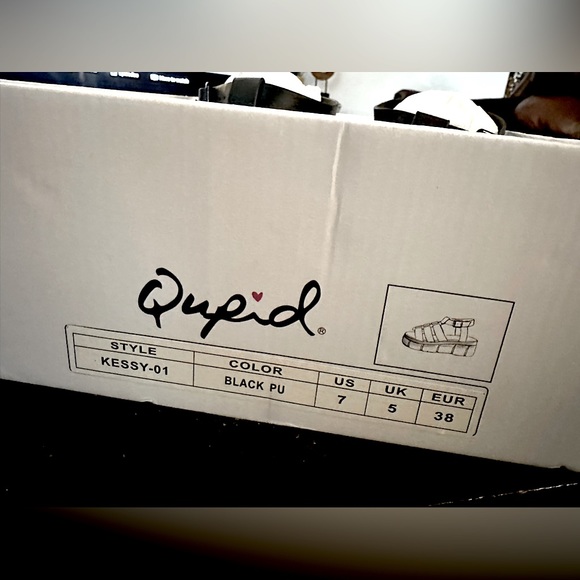 Qupid - Kessy 01 Strappy Black Platform Sandal — BRAND NEW - Picture 3 of 12